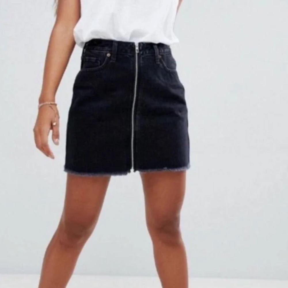 Black Abercrombie denim skirt